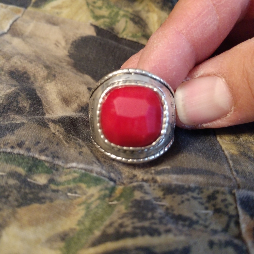 Size 9 Coral Ring